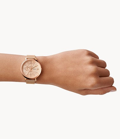 Jaqueline Multifunction Rose-Gold Stone Watches | Fossil | Luby