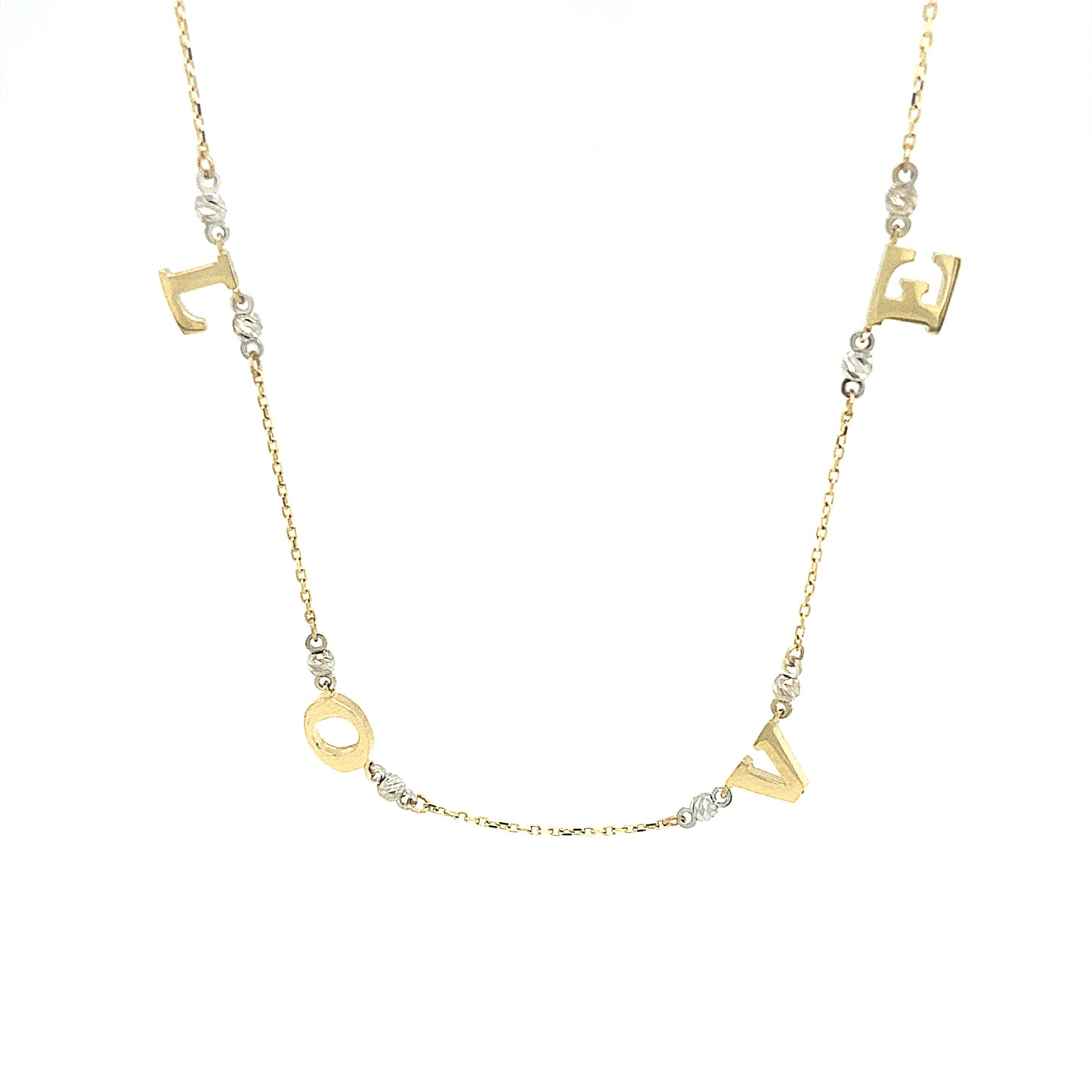 14K Gold Love Fancy Necklace | Luby Gold Collection | Luby