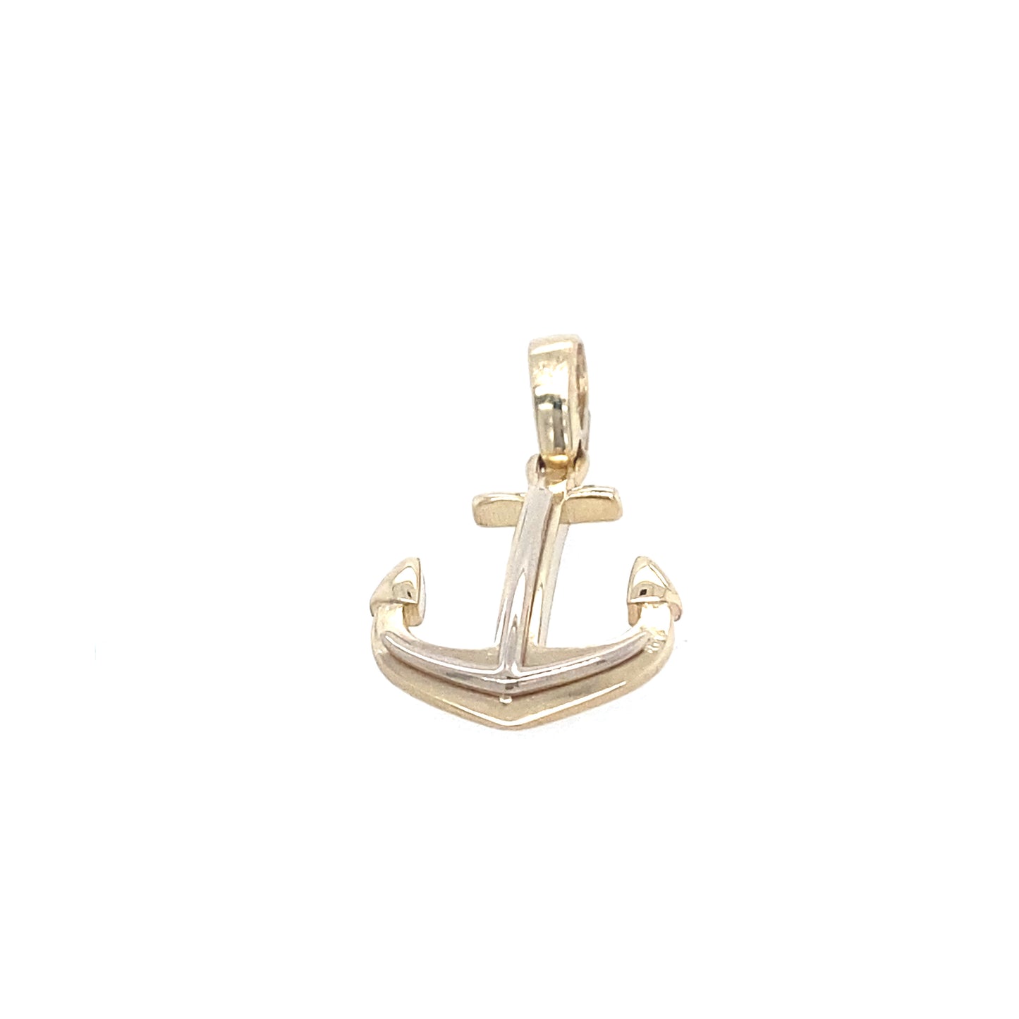 14K Gold Small Anchor Pendant | Luby Gold Collection | Luby
