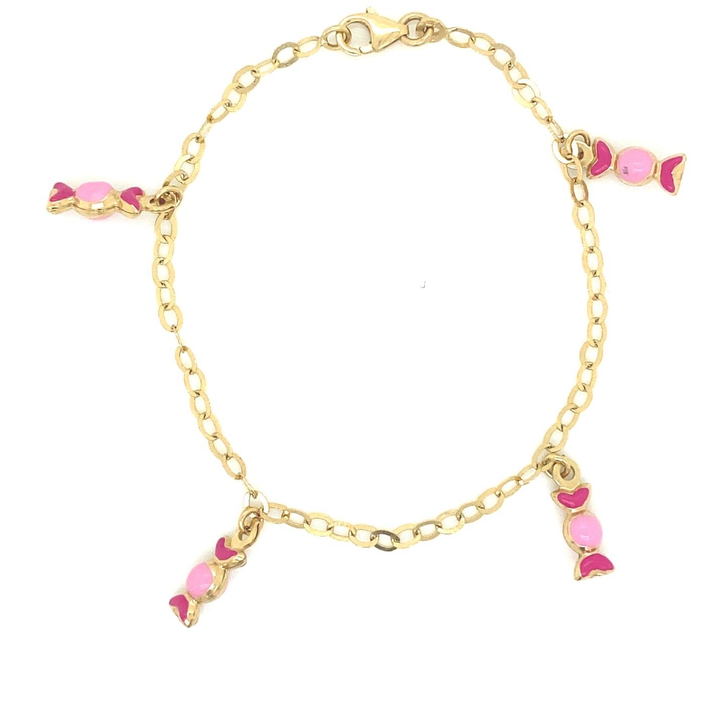 14K Gold Candy Charm Baby Bracelet | Luby Gold Collection | Luby