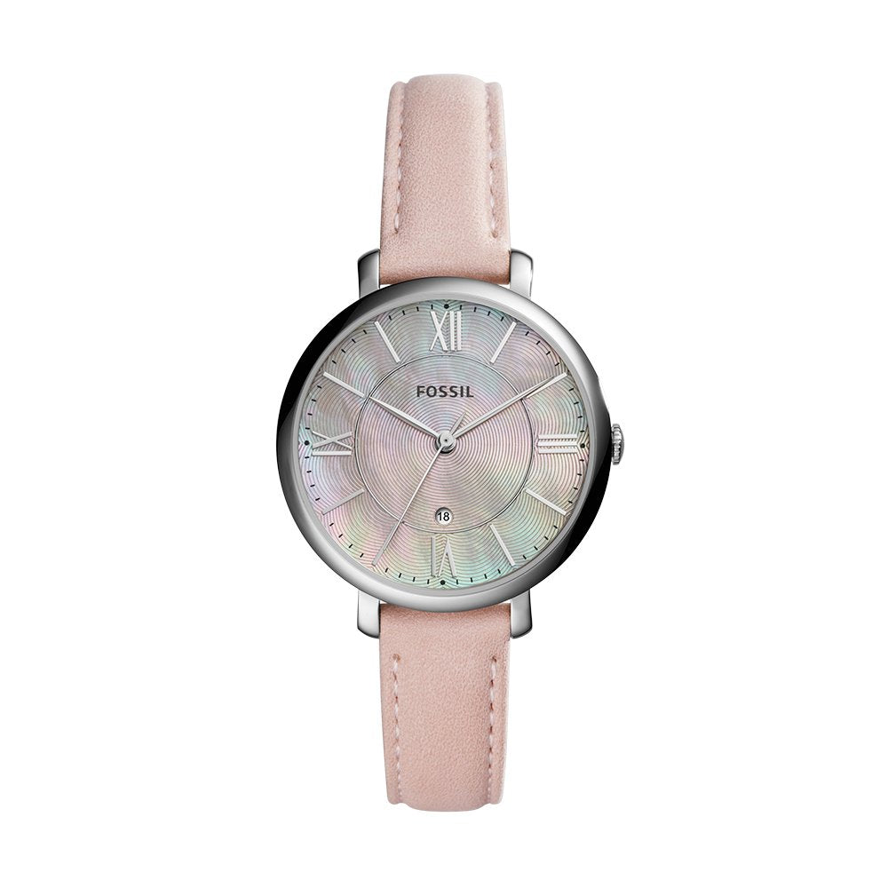 Ladies Jacqueline Watch (Silver/Pink) | Fossil | Luby