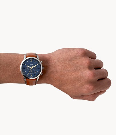 Neutra Chronograph Brown Leather watch | Fossil | Luby