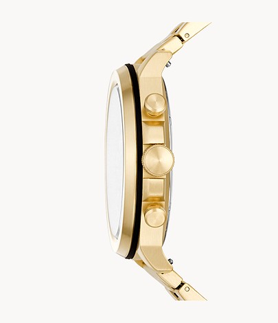 Latitude Chronograph Gold-Tone Stainless Steel Watch | Fossil | Luby