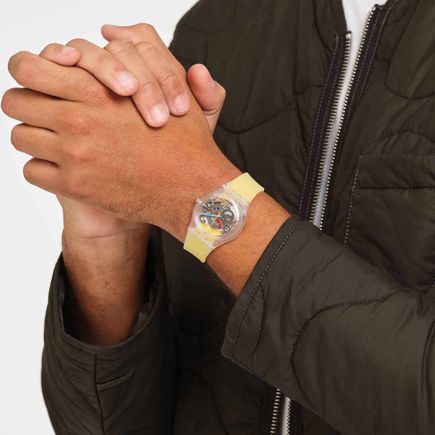 Clearly Yellow Striped | Swatch | Luby