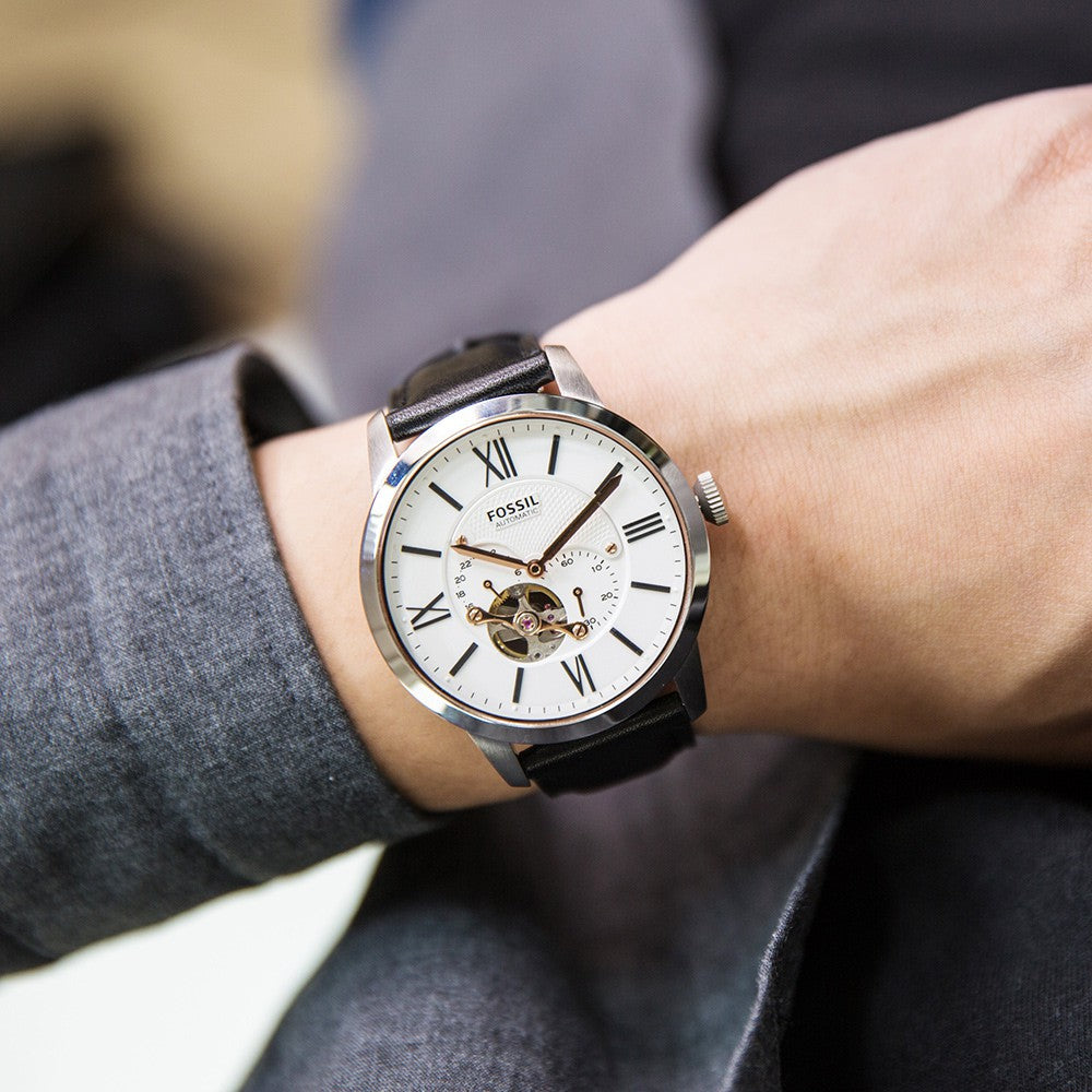 Townsman Watch (Black/Silver) | Fossil | Luby