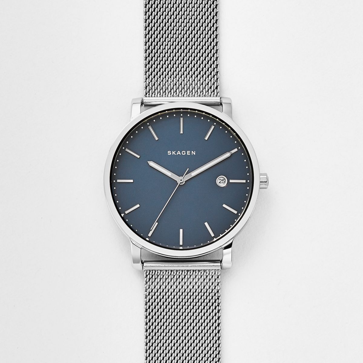 Hagen Mesh Watch (Silver/Blue) | Skagen | Luby