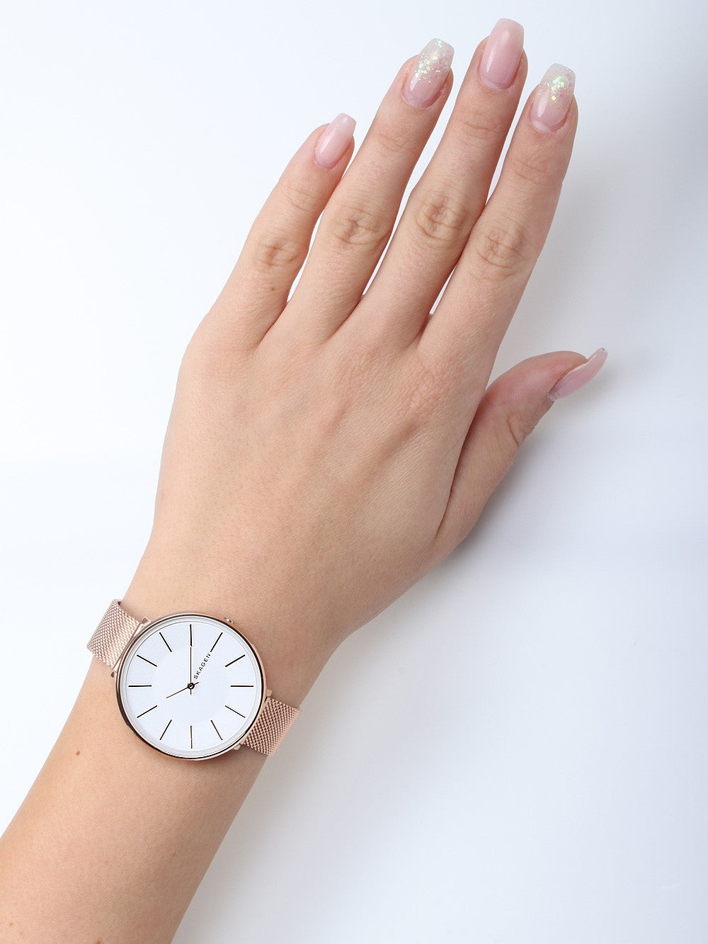 Karolina Mesh Watch (Rose-Gold) | Skagen | Luby