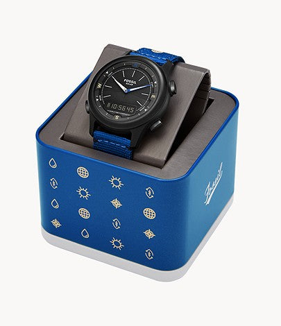 Limited Edition Solar-Powered Digital Blue RPET Watch | Fossil | Luby