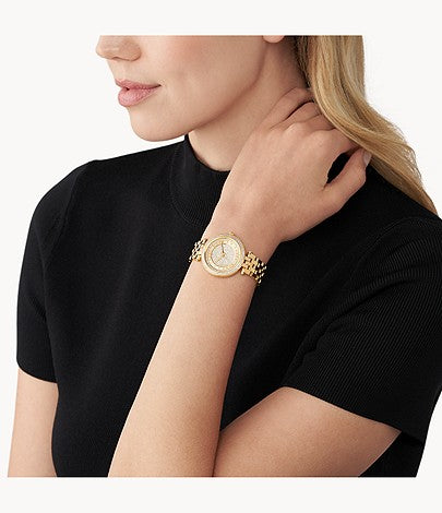 Michael Kors Darci Three-Hand Gold-Tone Stainless Steel Watch | Michael Kors | Luby