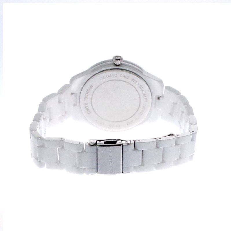 Runway Day Date Watch (White/Silver) | Michael Kors | Luby