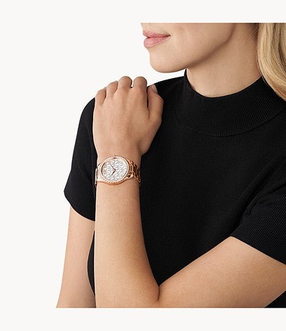 Michael Kors Layton Three-Hand Rose Gold-Tone Stainless Steel Watch | Michael Kors | Luby