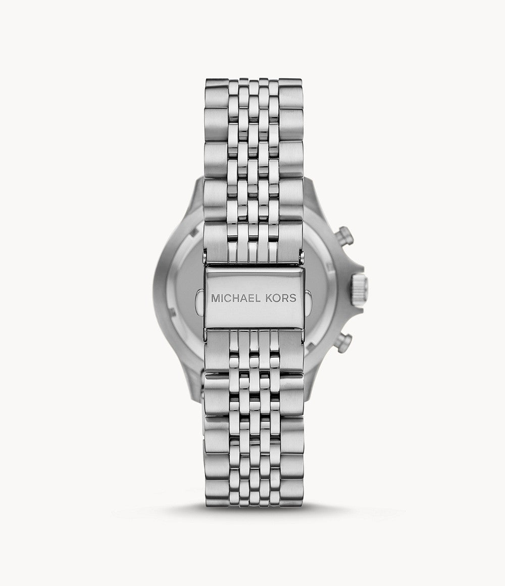 Bayville Chronograph Watch (Silver/Black) | Michael Kors | Luby