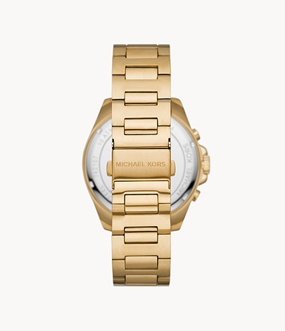 Brecken Chronograph Gold-Tone Stainless Steel Watch | Michael Kors | Luby