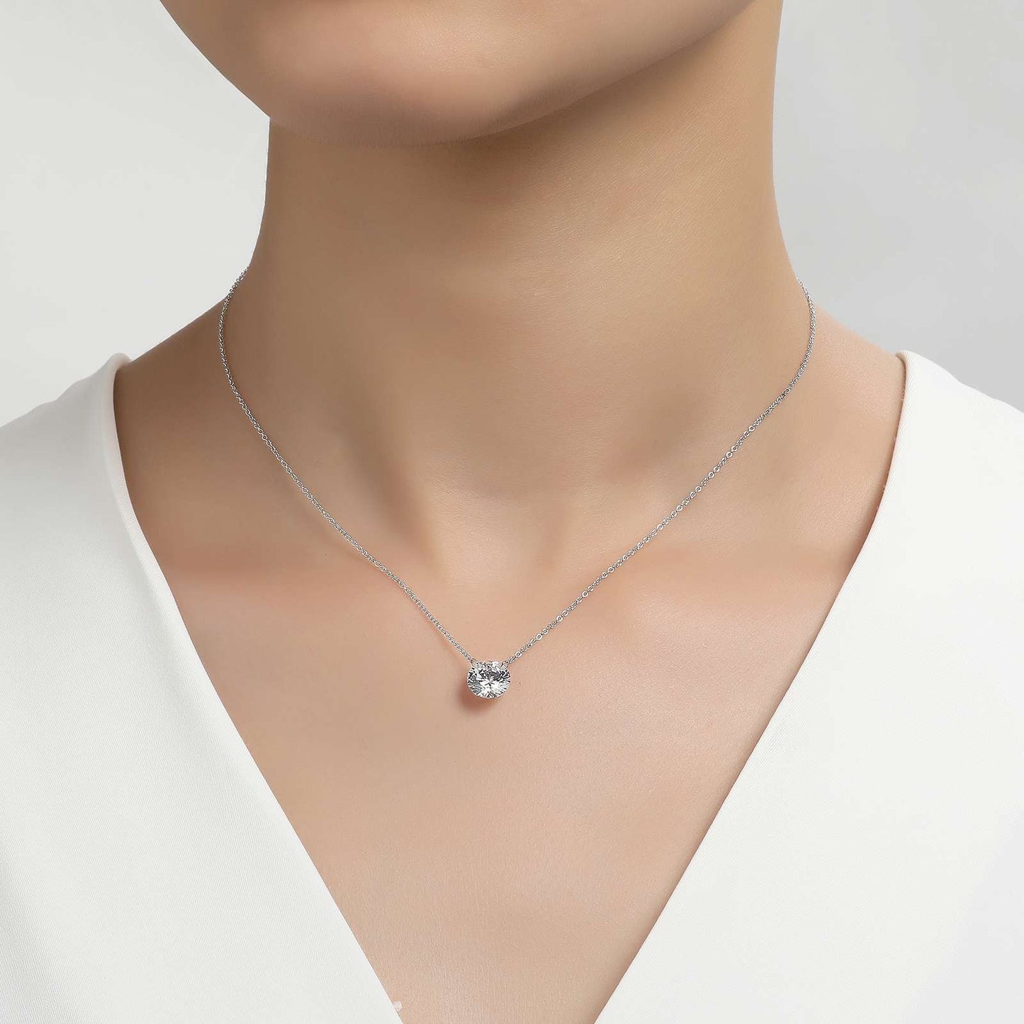 Frameless Solitaire Necklace | Lafonn | Luby
