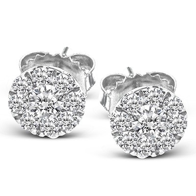 Zeghani 14k Diamond Nahla Earrings | Zeghani | Luby