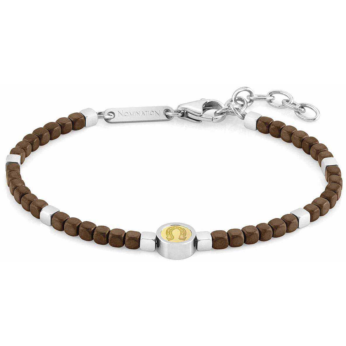 Bracelet Horseshoe Full Brown Hematite | Nomination Italy | Luby