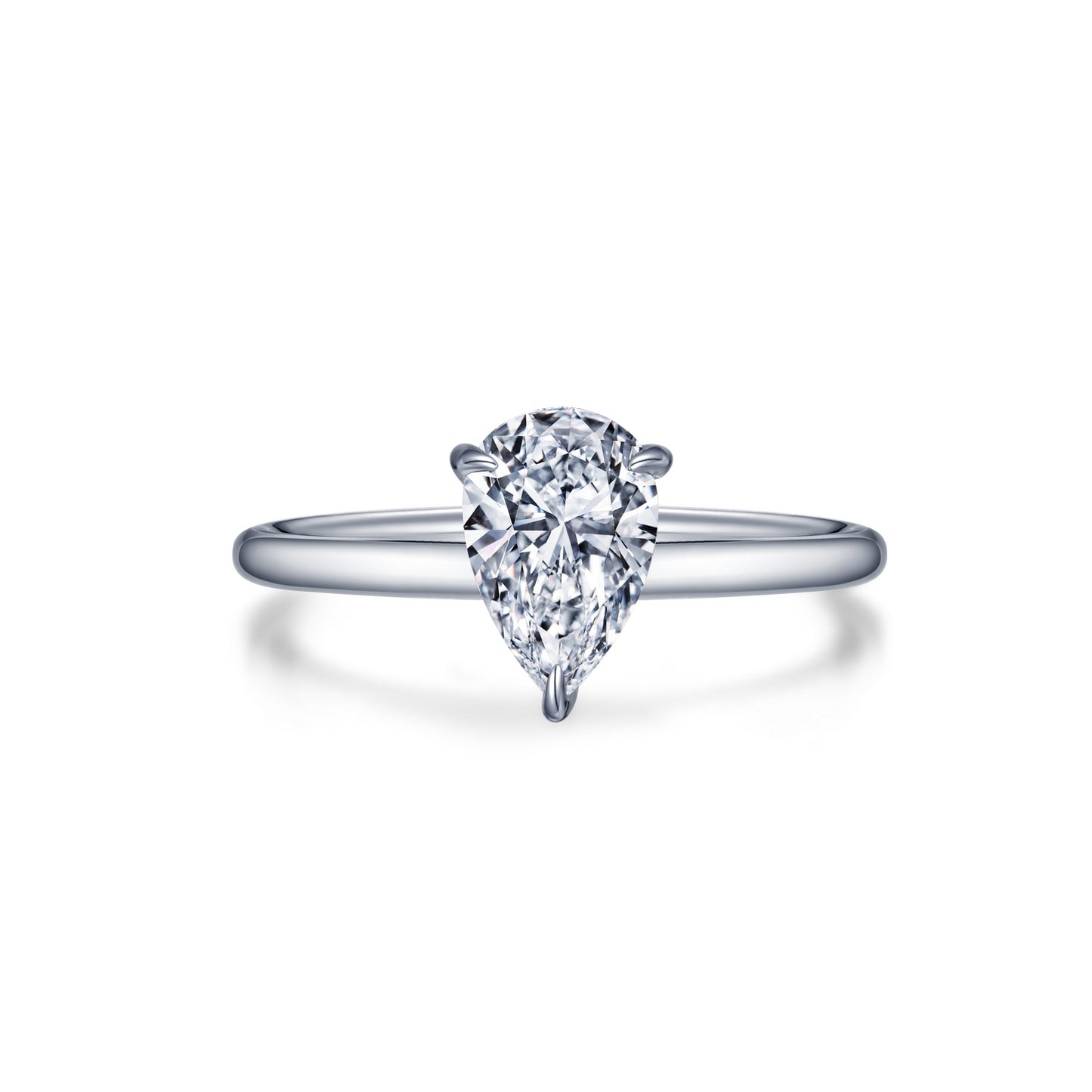Pear-shaped Solitaire Engagement Ring | Lafonn | Luby
