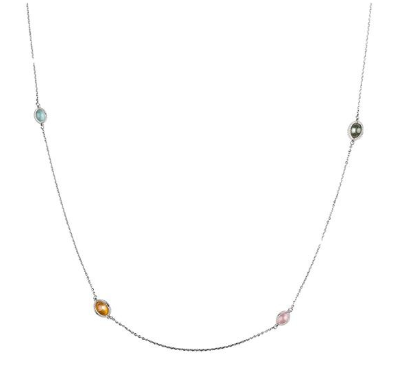 Rio Necklace (Silver) | Rebecca | Luby