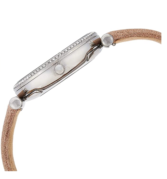 Carlie Watch (Sand/Silver) | Fossil | Luby