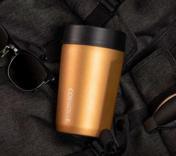 Commuter Cup Ceramic Gold 9OZ | Corkcicle | Luby
