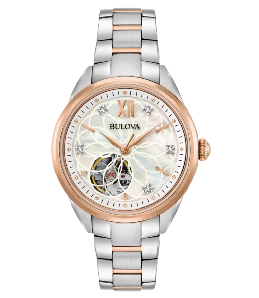 Womens Diamond Rose Gold Automatic Classic Watch | Bulova | Luby