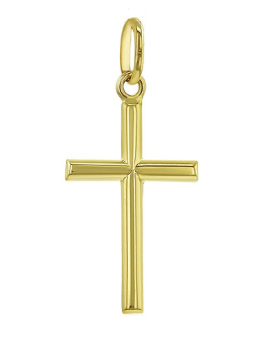 SMALL RELIGIOUS STICK CROSS PENDANT | Children Collection | Luby