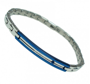 SILVER AND BLUE CHAIN BRACELET | Zancan | Luby