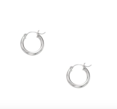 14K Gold 3x15mm Hoops | Luby Gold Collection | Luby
