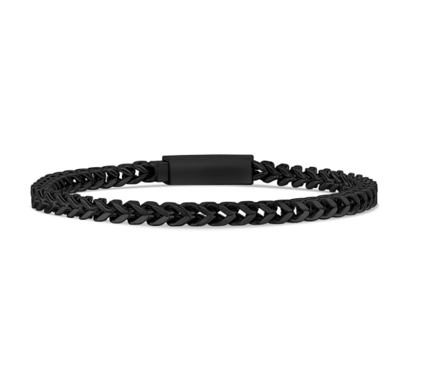 4mm Black Franco Link Bracelet | ARZ Steel | Luby