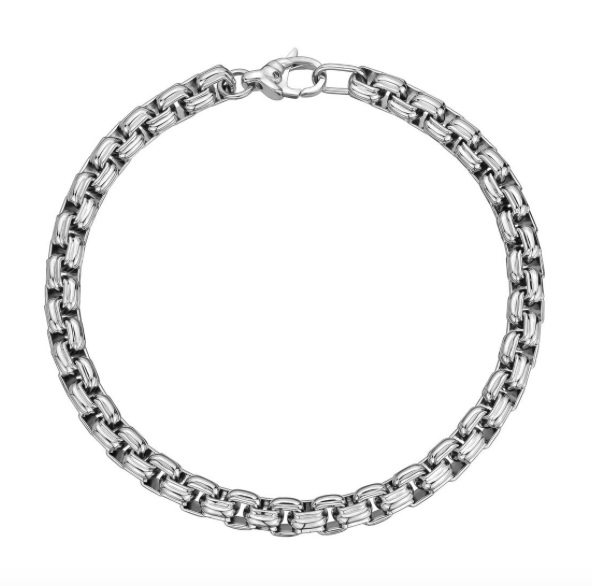 A.R.Z 6mm Round Box Bracelet | ARZ Steel | Luby