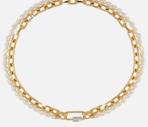 Palermo Collar Cadena y con Perla | Rebecca | Luby