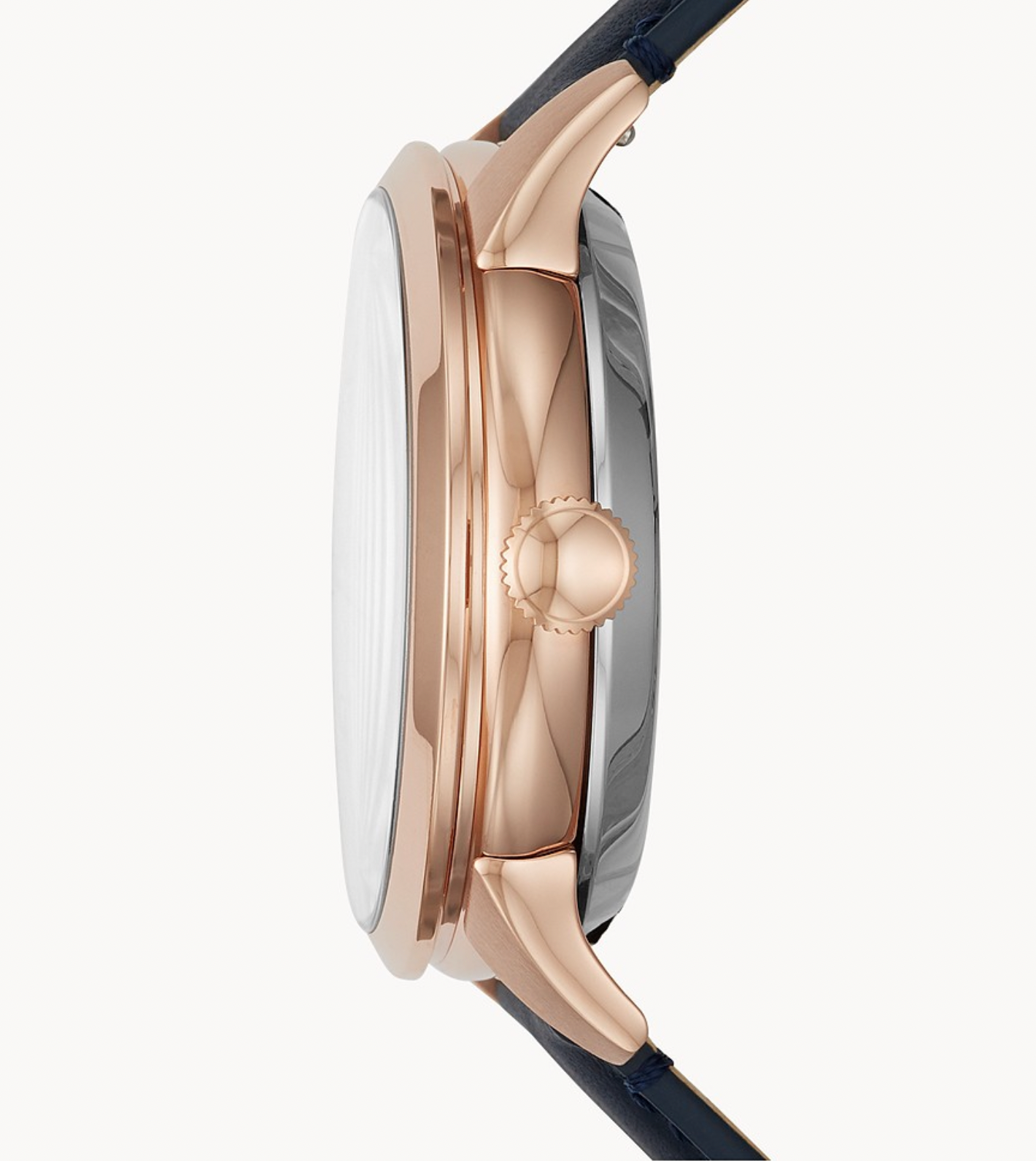 Townsman Automatic Navy Leather Watch | Fossil | Luby