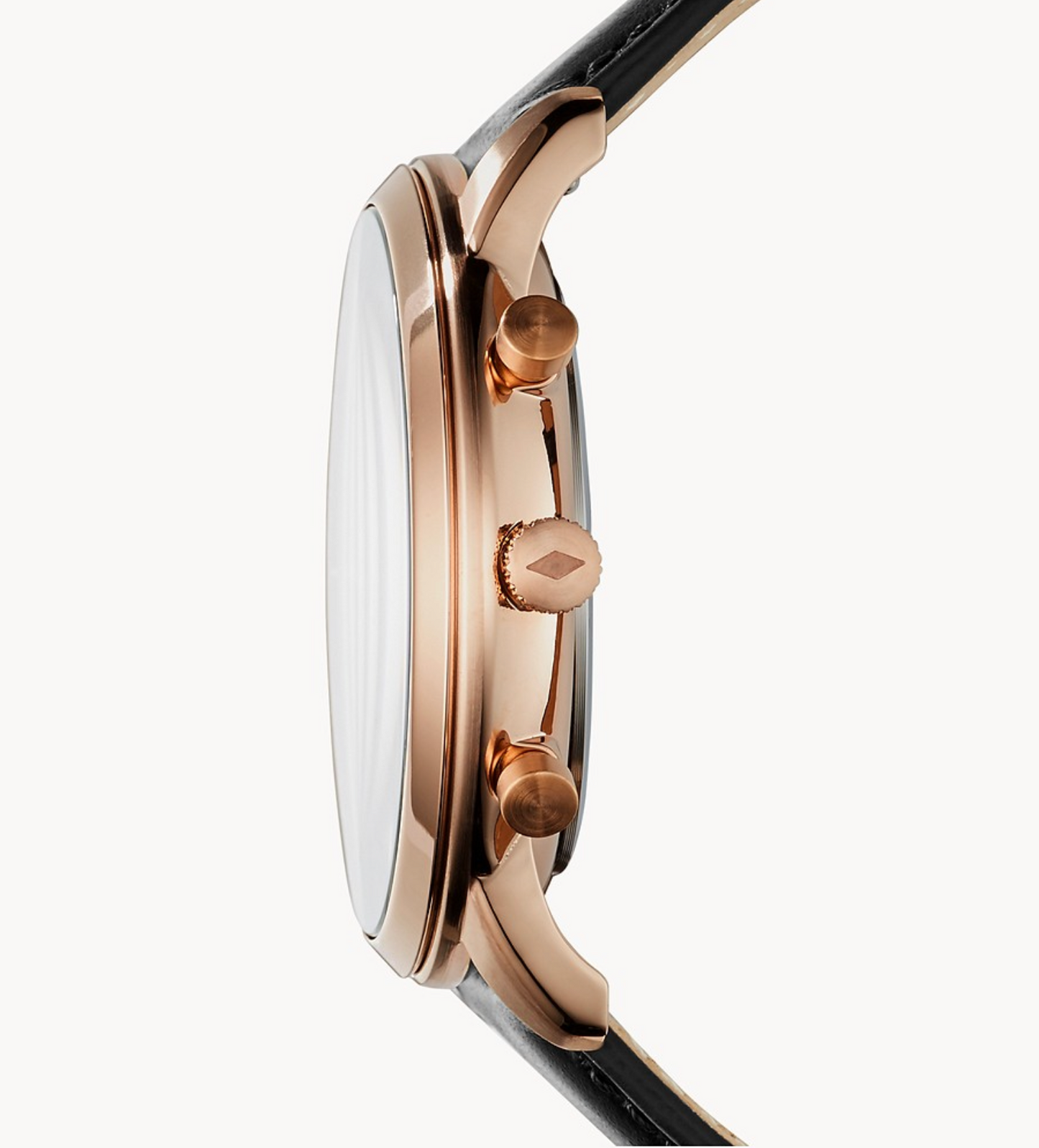 Neutra Chronograph Black Leather Watch | Fossil | Luby