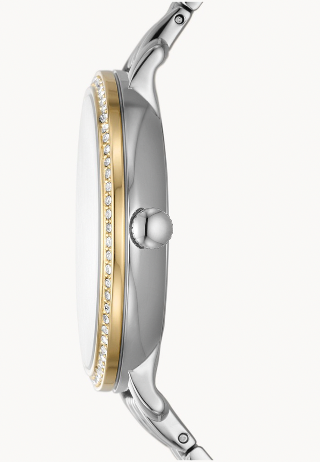 Jacqueline Sun Moon Multifunction Two-Tone Stainless Steel Watch | Fossil | Luby