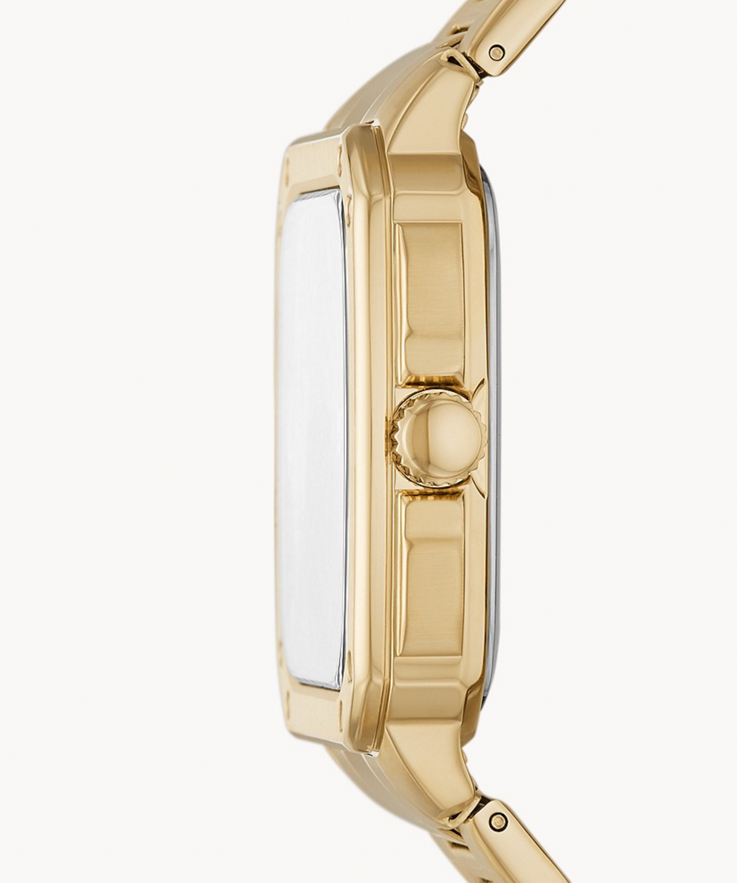 Inscription Three-Hand Date Gold-Tone Stainless Steel Watch | Fossil | Luby