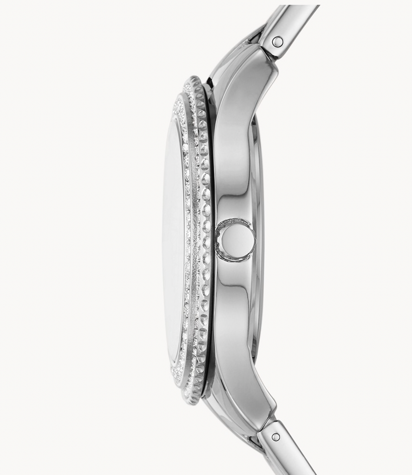 Stella Three-Hand Date Stainless Steel Watch | Fossil | Luby