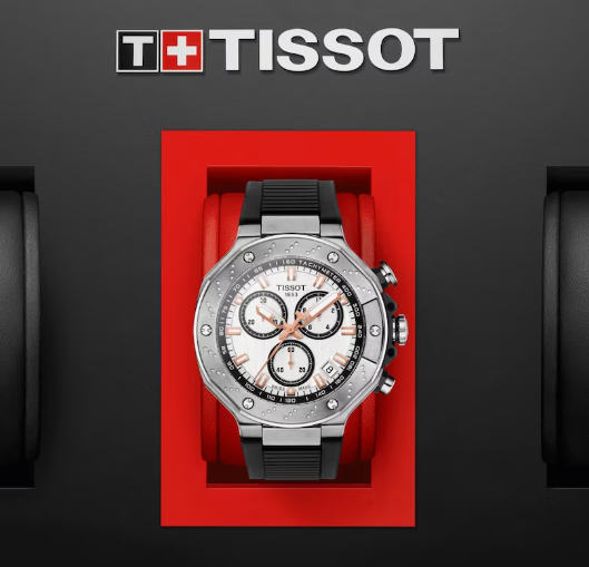 Tissot T-Race Chronograph (Silver and Rose Gold) | Tissot | Luby