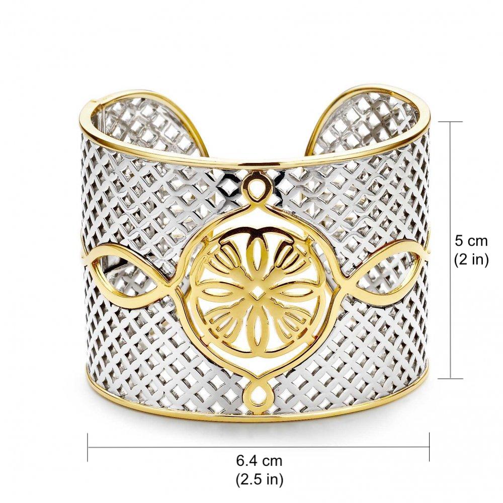 SILVER & GOLD BANGLE | Ti Sento Milano | Luby