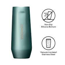 Stemless Flute 7oz Jade | Corkcicle | Luby