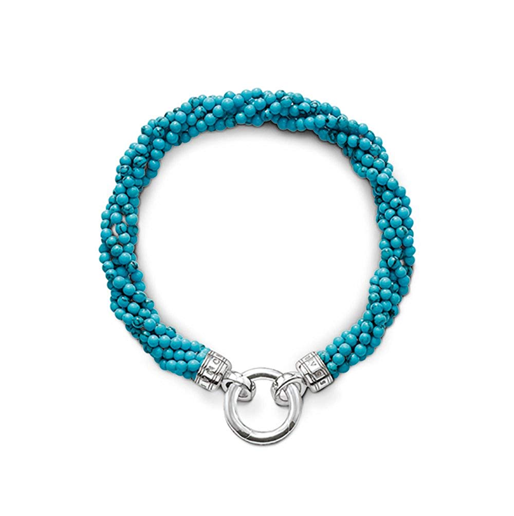 Glam & Soul Beads Bracelet (Silver/Turquoise) | Thomas Sabo | Luby