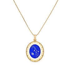 Virgo Celestial Wheel Pendant Necklace (Gold) | Alex and Ani | Luby