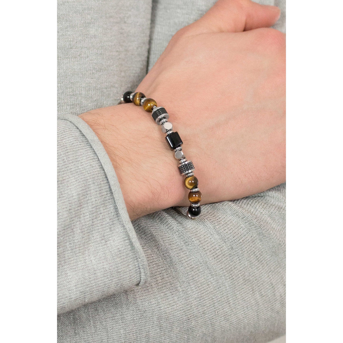 Tiger Eye & Onyx Bracelet | Brosway Italia | Luby
