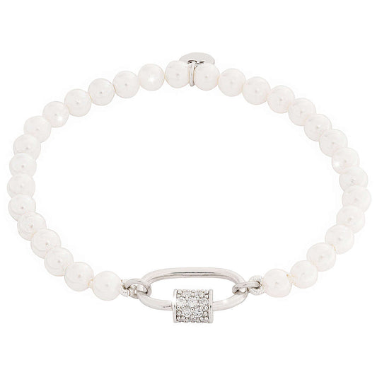 BRACELET WITH PEARLS | Rebecca | Luby 