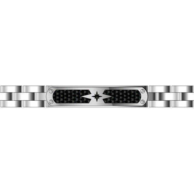 Zancan Bracelet Stainless Steel with Carbon Fiber | Zancan | Luby