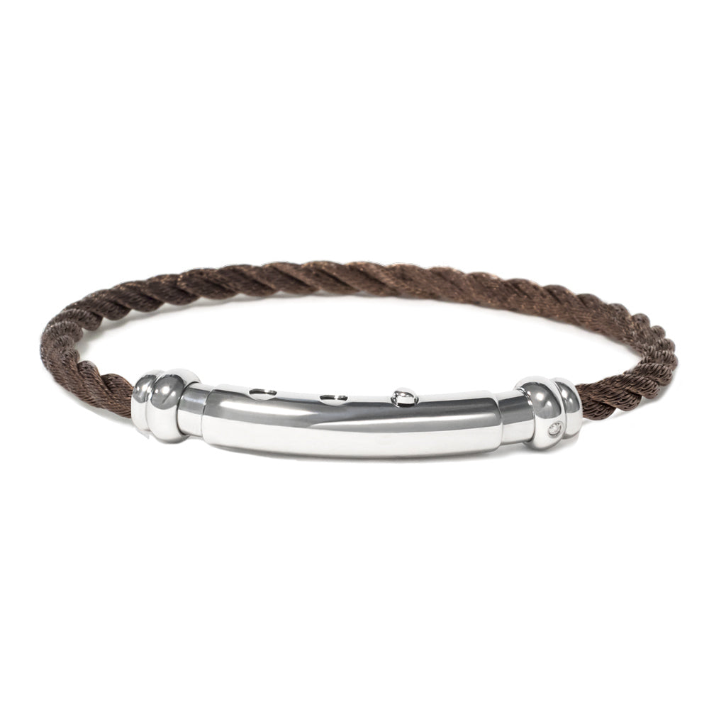 Borsari Rose Stainless Steel Rope Bangle | BORSARI | Luby
