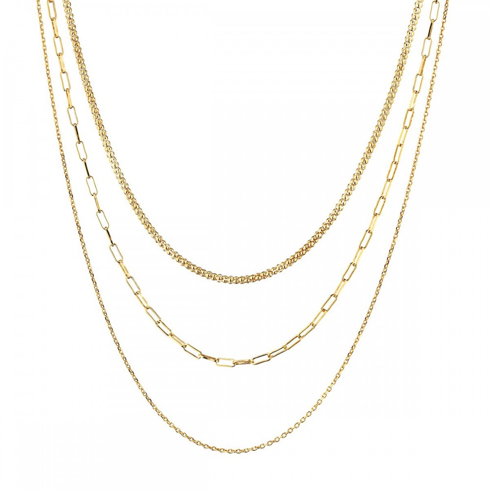 Three Layered Necklace | Marcello Pane | Luby