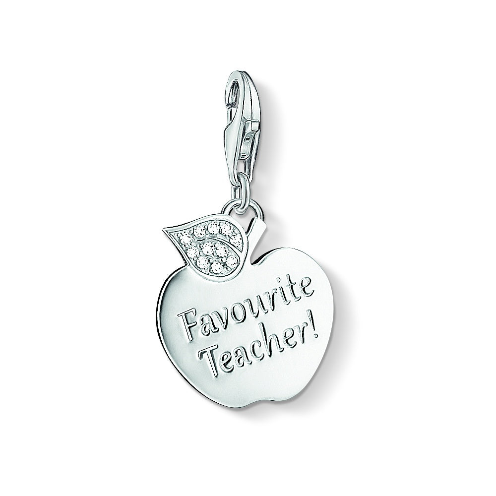 Favorite Teacher Charm (Silver) | Thomas Sabo | Luby