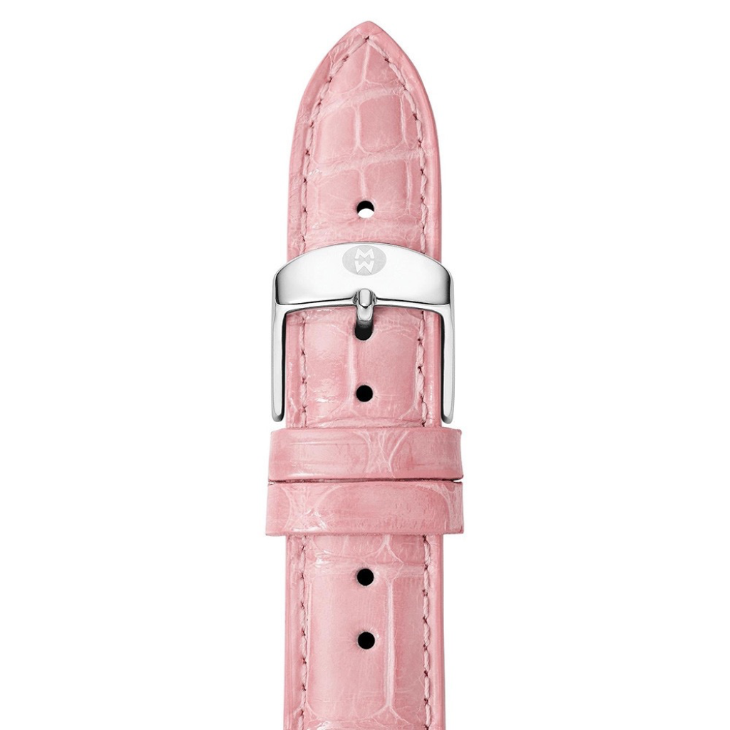 Dusty Rose Alligator Leather Watch Strap | Michele | Luby