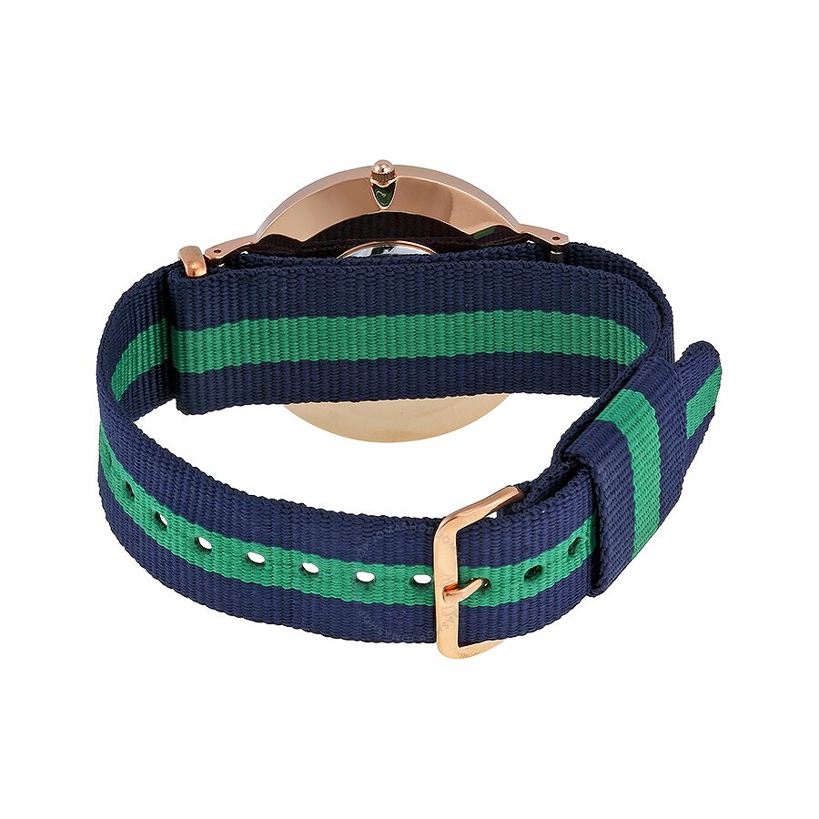 Classic Warwick Watch (Navy Blue-Green/Rose-Gold) | Daniel Wellington | Luby