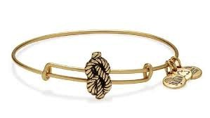 Sailor's Knot Slider Bangle Bracelet (Gold) | Alex and Ani | Luby